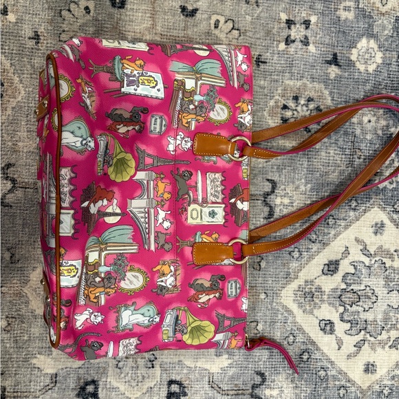 Dooney & Bourke Pink Aristocraticats Tote - Picture 3 of 4